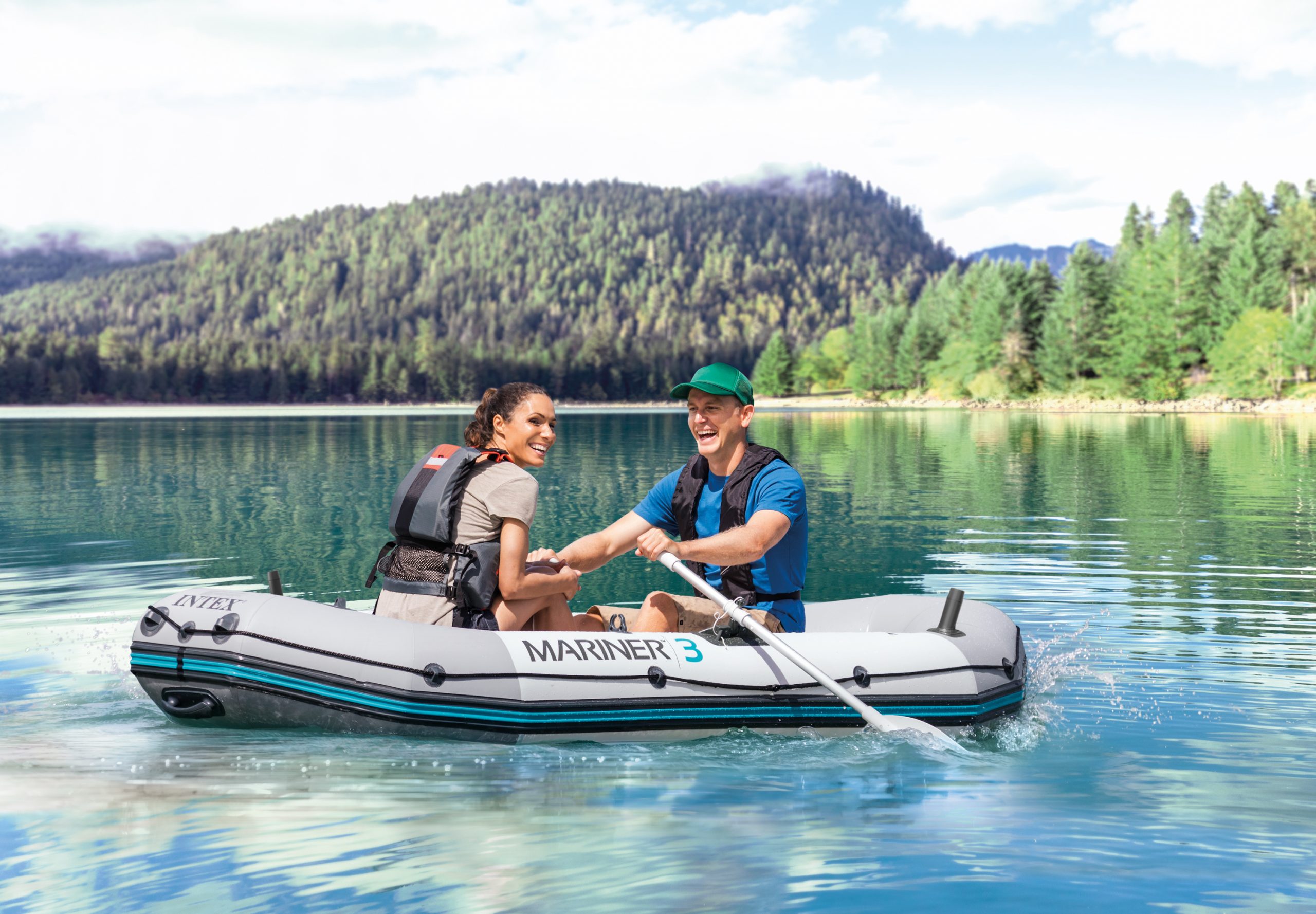 Intex 68373 Mariner 3 Bot Set – 297 × 127 × 46 cm – 3 Kişilik Şişme Bot Seti, 300 kg Kapasite 5 Intex 68373 Mariner 3 Bot Set – 297 × 127 × 46 cm – 3 Kişilik Şişme Bot Seti, 300 kg Kapasite - Görsel 3