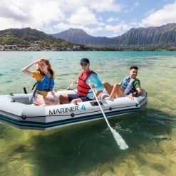 Intex 68376 Mariner 4 Boat Set – 4 Kişilik Şişme Bot Seti (328 × 145 × 48 cm) – Alüminyum Kürek & Pompa Dahil - Görsel 3