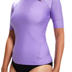 SPEEDO ESS SS SP TOP AF PURPLE RASHGUARD TSHİRT - Görsel 4