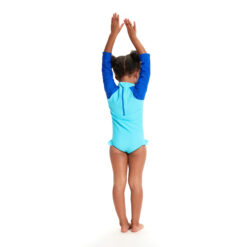 Alternative view of SPEEDO PT LS FRILL 1PC IF BLUE/BLUE MAYO