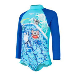 SPEEDO PT LS FRILL 1PC IF BLUE/BLUE MAYO