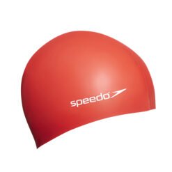SPEEDO PLAIN FLAT SILC CAP JU TEAM BONE