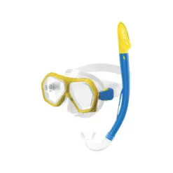SPEEDO LEISURE JUNIOR DUAL LENSES COMBO MASKE ŞNORKEL SET