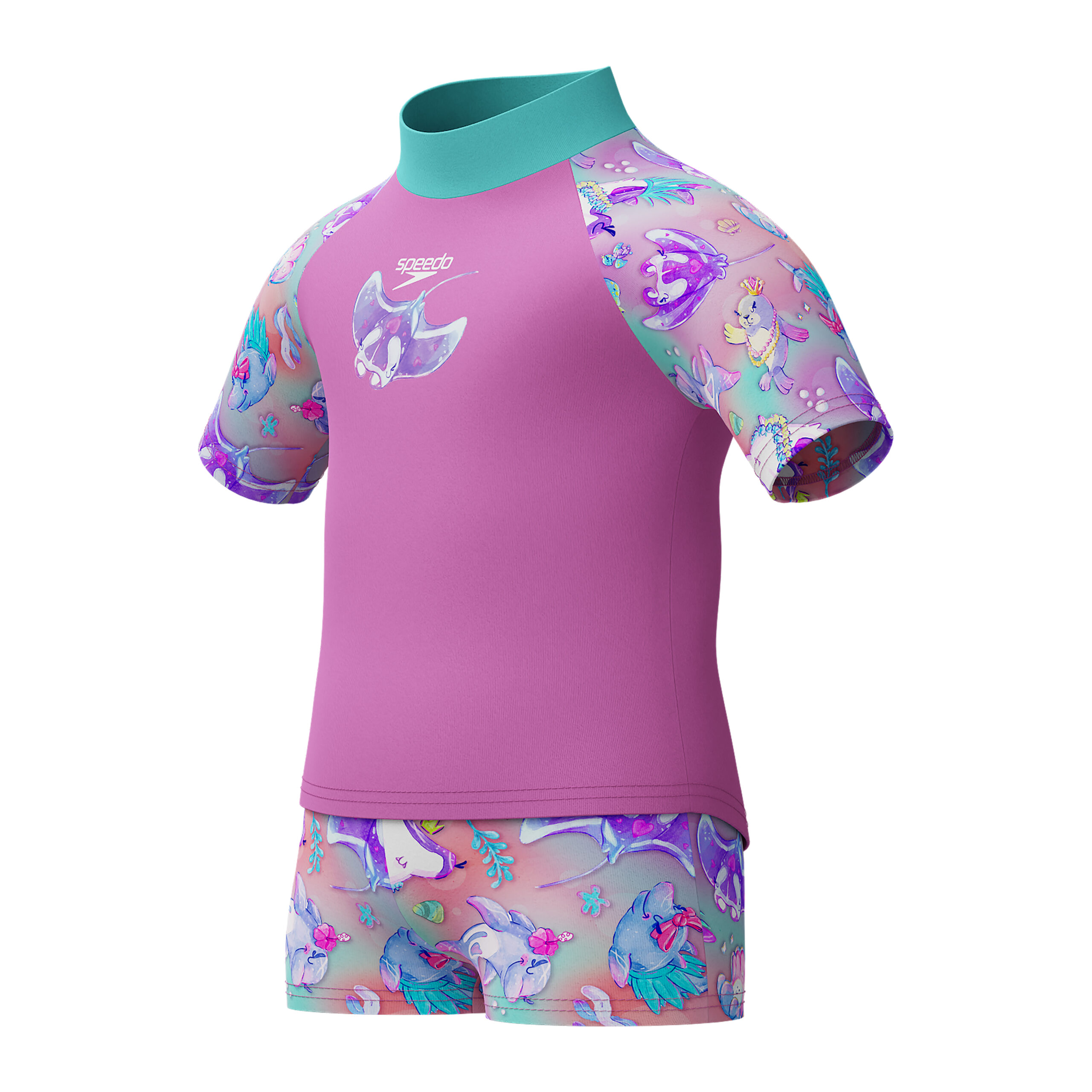 SPEEDO DIGI PT SS RASH TOP SET IF PURPLE GÜNEŞ KORUYUCU SET 4 SPEEDO DIGI PT SS RASH TOP SET IF PURPLE GÜNEŞ KORUYUCU SET - Görsel 2