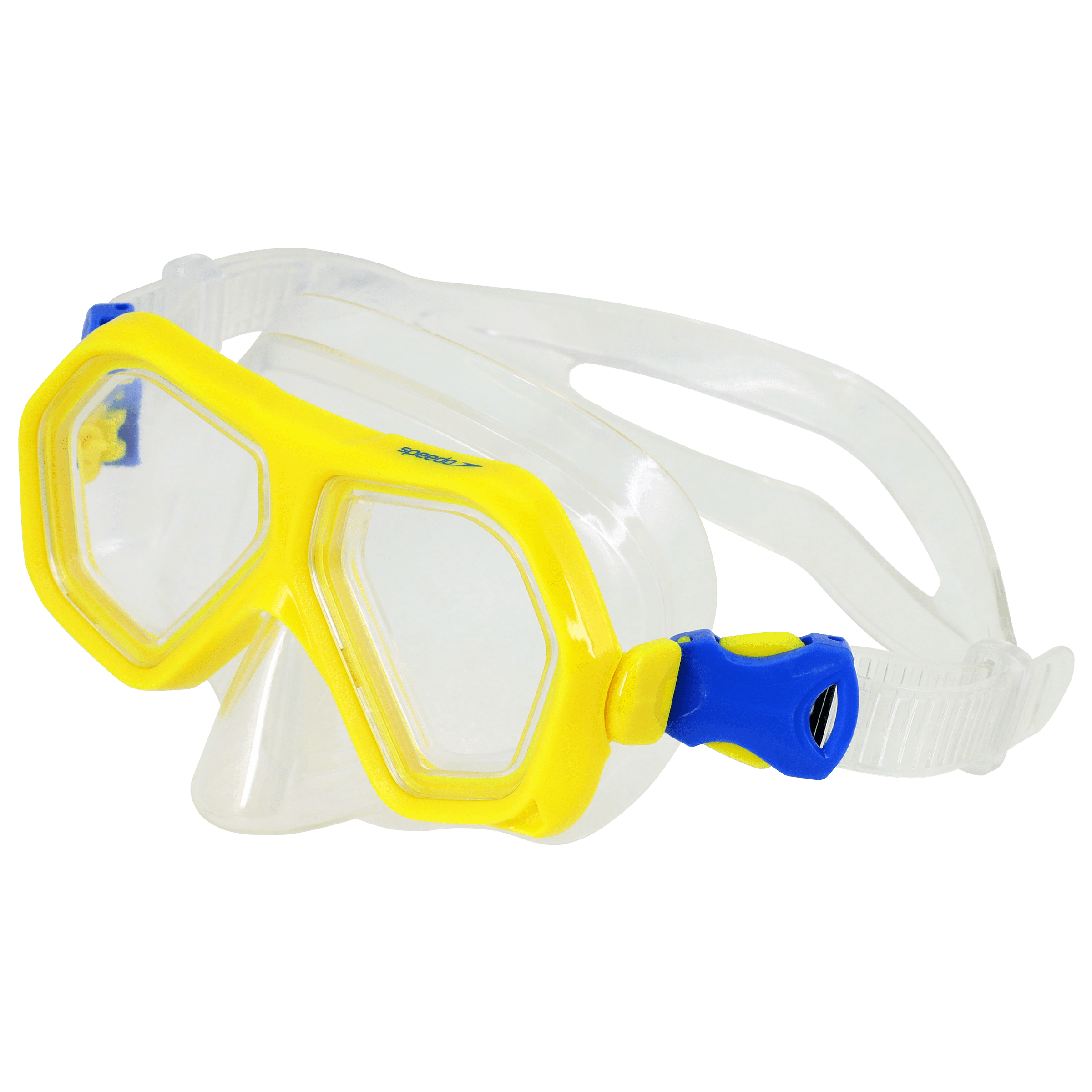 SPEEDO JU DUAL LENSES MASK WITH SNRKL YEL/BLU 3 SPEEDO JU DUAL LENSES MASK WITH SNRKL YEL/BLU