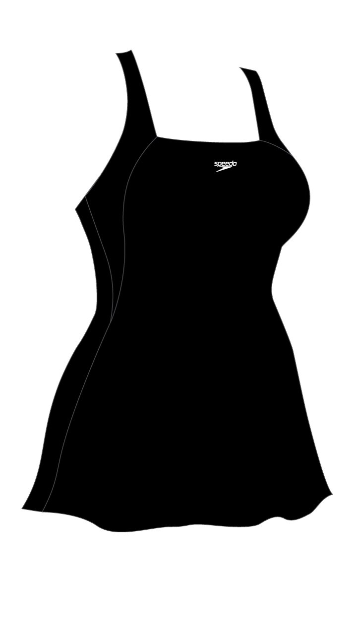 SPEEDO ESS SWİM DRESS AF+BLK MAYO 3 SPEEDO ESS SWİM DRESS AF+BLK MAYO