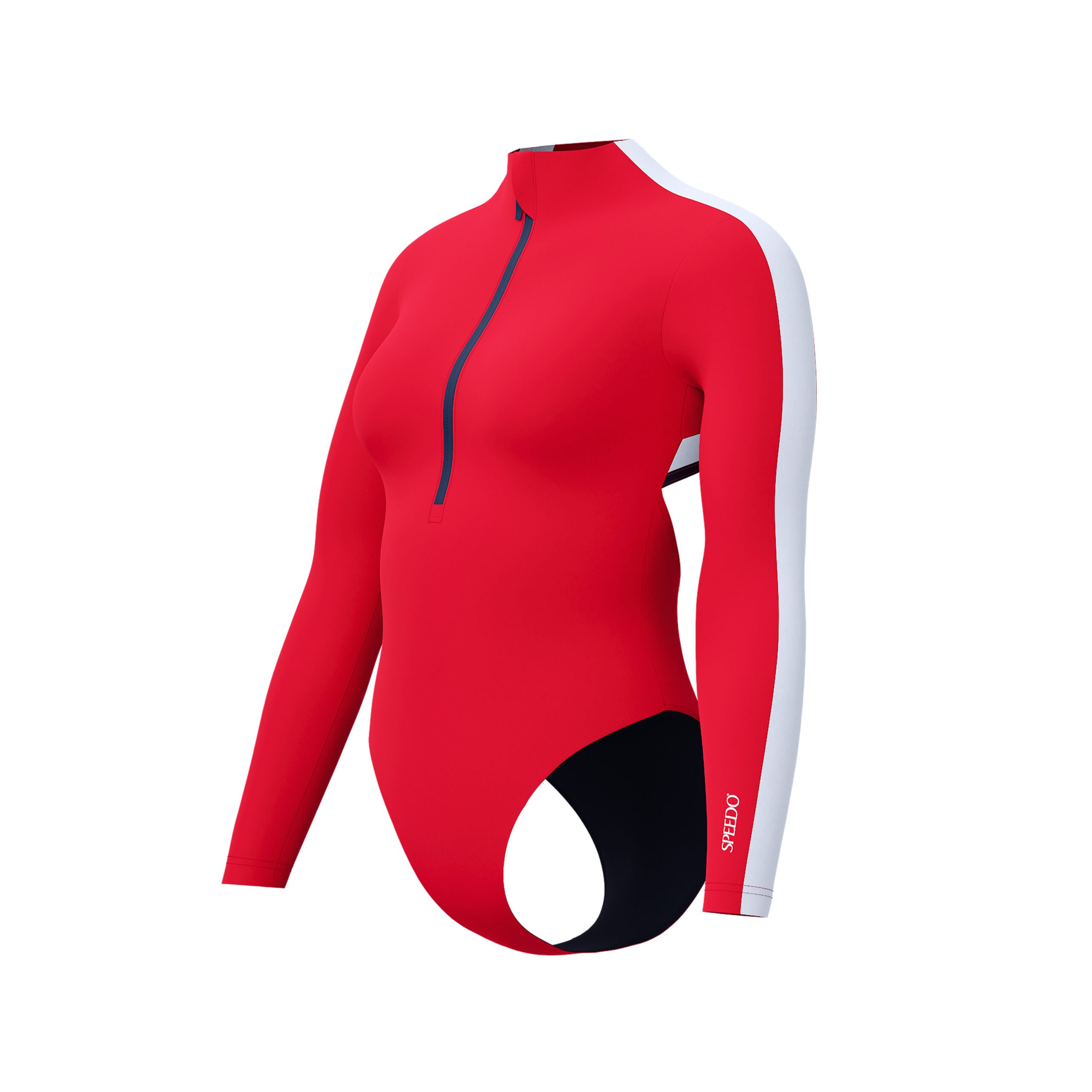SPEEDO LS ZIP 1PC RED 4 SPEEDO LS ZIP 1PC RED - Görsel 2